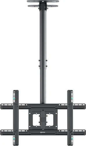ONKRON Soporte de TV de techo para pantalla de 32 a 80 pulgadas de hasta 150 libras, extra largo, soporte de TV colgante de altura ajustable,