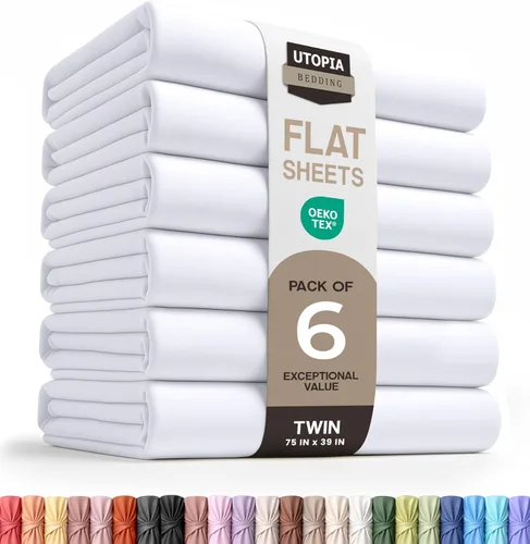 Vista 35 de Utopia Bedding Sábana encimera – Tela de microfibra cepillada suave – Sábana superior resistente al encogimiento y a la decoloración – Fácil cuidado