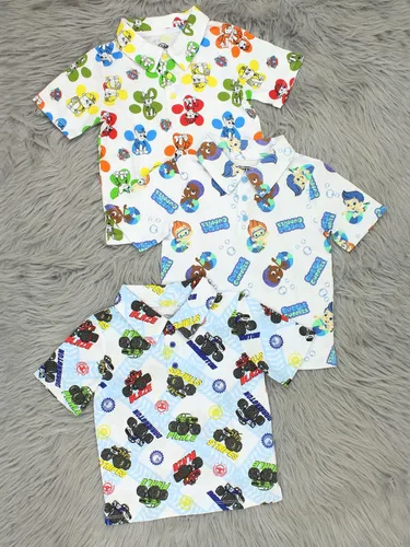 Vista 7 de Blaze and The Monster Machines - Camiseta polo de manga corta con cuello para niños pequeños