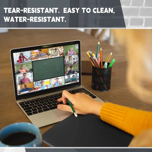 Vista 7 de Teling Paquete de 8 carpetas de abrazadera sin perforaciones sin anillos con clip de metal y cubiertas de polietileno, abrazadera flexible