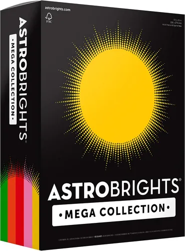 Astrobrights Mega Collection, cartulina de colores, "Classic"