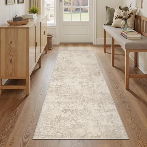 Vista 36 de Art&Tuft Alfombra Lavable, Alfombras de Área Abstractas con Respaldo Antideslizante, Alfombras Resistente a Manchas para Sala de Estar, Alfombra