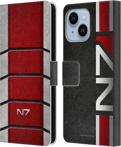 Vista 61 de Head Case Designs Officially Licensed EA Bioware Mass Effect Cerberus Logo Graphics Leather Wallet Case Compatible with Apple iPhone 7 Plus/iPhone 8