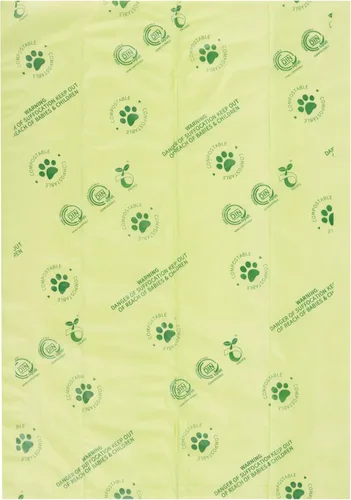 Vista 4 de Bolsas de basura para perros – Bolsas de excremento de perro 100% compostables reales, bolsas biodegradables, bolsas para perros popo – inodoras