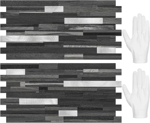 Vista 13 de STICKGOO 20 Hojas Azulejos Adhesivos Despegar y Pegar para Salpicadero, Azulejos Adhesivos para Salpicadero de Cocina y Baño, Aspecto Blanco Volakas