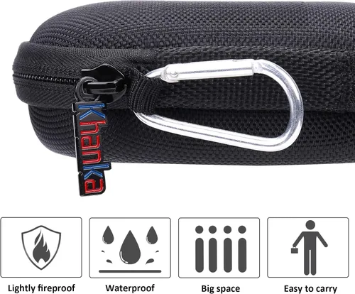 Vista 6 de Khanka Funda rígida compatible con Logitech Pebble M350 M355 i345 i345 mouse inalámbrico Bluetooth, solo funda (negro)