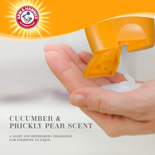 Vista 4 de Arm & Hammer Ultra Fresh Champú desenredante 2 en 1 + acondicionador, aroma a pera de pepino, baño para perros con aceite de coco, bicarbonato