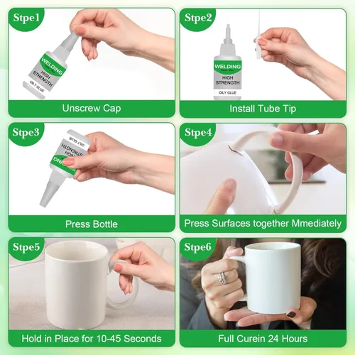 Vista 6 de Pegamento aceitoso de alta resistencia de la soldadura, multifuncional, potente pegamento universal estupendo (2 PCS)