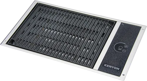 Kenyon Parrilla eléctrica integrada sin tapa, parrilla de acero inoxidable con un solo quemador, calentamiento rápido, panel táctil digital,