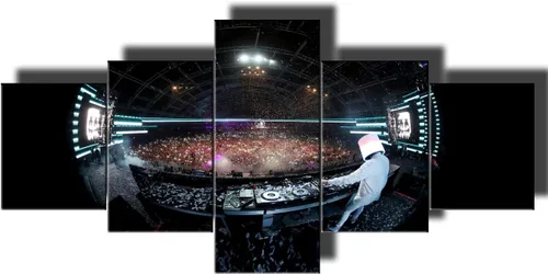 Vista 35 de Tumovo Music - 5 piezas pintura sobre lienzo