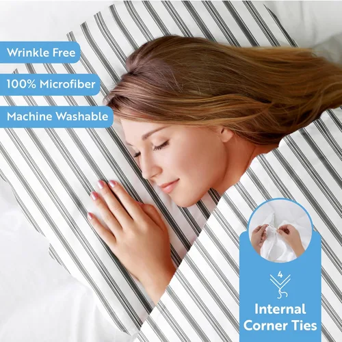 Vista 335 de Linen Market Funda de edredón individual para cama individual – Experimenta una comodidad similar a un hotel con una suavidad inigualable