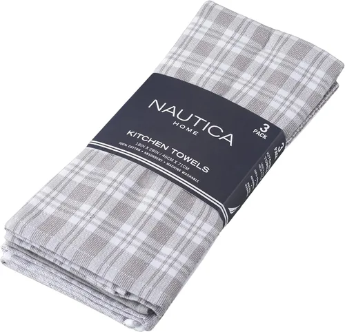 Vista 10 de Nautica Toallas de cocina 100% algodón, paños de limpieza reutilizables superabsorbentes, paños de cocina, toallas de mano para secar platos, juego