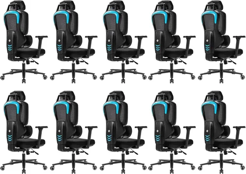Vista 12 de EUREKA ERGONOMIC Typhon Gaming Chair, Ergonomic Office Chair, Home Office Desk Chairs, Gaming Chairs for Adults, Mesh Office Chair, Adjustable Black