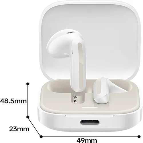 Vista 3 de XIAOMI Redmi Buds 6 Auriculares inalámbricos activos (versión global), auriculares intraurales Bluetooth 5.4, batería de larga duración de 30 horas