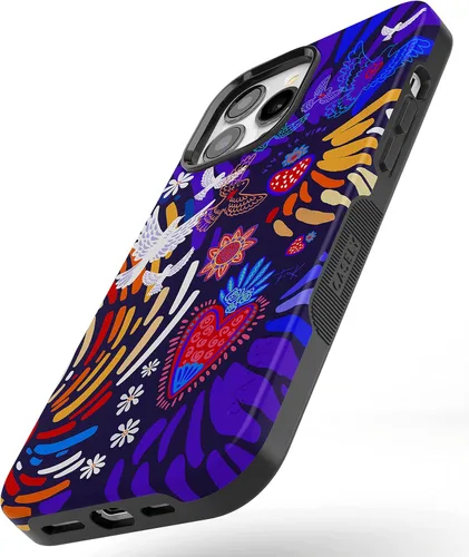 Vista 3 de Casely Funda para iPhone 13 Pro Compatible con MagSafe Viva La Vida Funda Frida Kahlo Collage