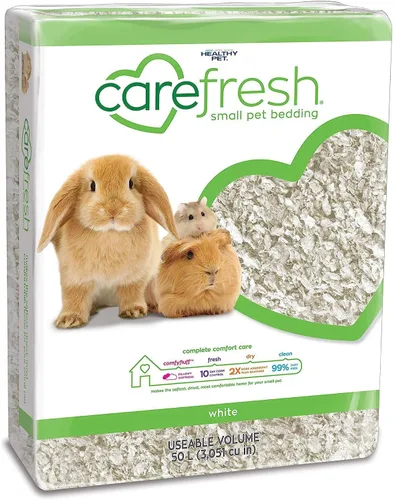 Vista 17 de Carefresh - Ropa de cama para mascotas de papel natural azul 99% libre de polvo para mascotas pequeñas con control de olores, 10 L