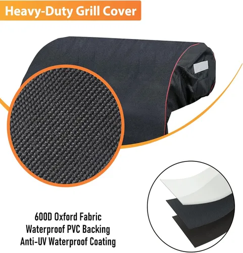 Vista 3 de Grisun Cubierta de Parrilla Empotrada de 32 Pulgadas para Parrilla de Gas Empotrada Bull 45005, Cubierta de Parrilla para Parrilla al Aire Libre