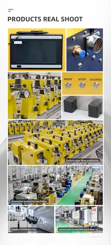 Vista 7 de Máquina neumática de marcado de puntos Peen de control digital de EE.UU. Máquina de grabado de metales Máquina de marcado neumática Campo de 80 ×