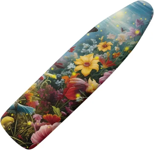 Vista 13 de Art Daisy - Funda para tabla de planchar de tamaño estándar, con borde elástico, 15 x 54 pulgadas, resistente al satén y abrasador, para el hogar