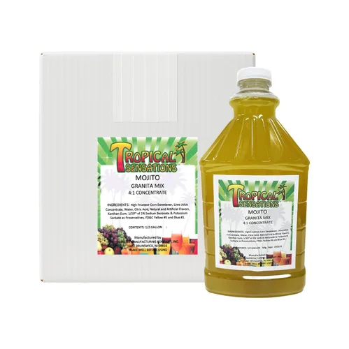 Vista 14 de Tropical Sensations Blue Hawaii Granita Slushie Mix – 6 botellas, 64 onzas cada una – Mezcla de bebida congelada sin alcohol para máquinas