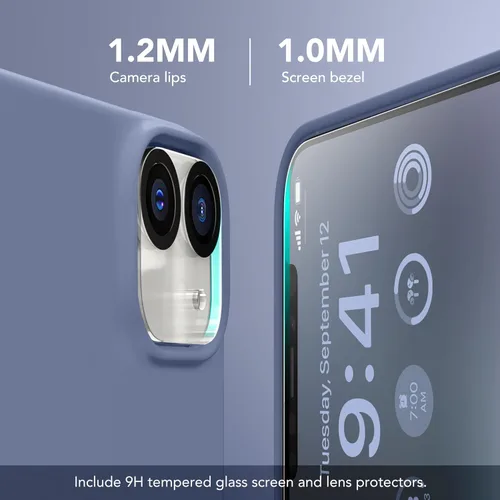 Vista 1867 de GONEZ Funda magnética para iPhone 14, compatible con Magsafe, con protector de pantalla + protector de cámara, forro de microfibra antiarañazos