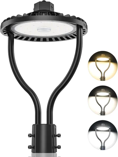 Vista 12 de Luz LED de poste superior de 60 W con fotocélula, 60 W, 48 W, 36 W, ajustable, 8400 lm, CCT ajustable 3000/4000/5000K, luces de poste al aire libre