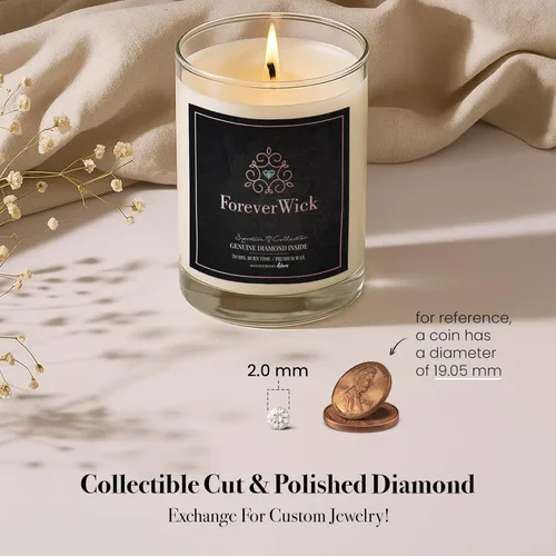 Vista 44 de Vela sorpresa de algodón de azúcar de unicornio + diamante en el interior, velas Foreverwick, velas perfumadas de soja, regalos para mujeres, vela