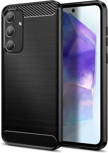 Vista 11 de Funda Qiinogow compatible con Samsung Galaxy A23 4G/5G, cubierta delgada para teléfono con absorción de golpes, funda protectora de fibra de carbono