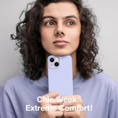 Vista 1251 de GONEZ Funda magnética para iPhone 14, compatible con Magsafe, con protector de pantalla + protector de cámara, forro de microfibra antiarañazos