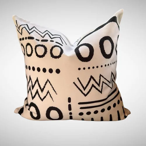 Vista 5 de AYAY Fundas de almohada decorativas modernas de 18 x 18 pulgadas, almohadas bohemias para sofá cama, juego de 2 fundas modernas, almohadas de tela