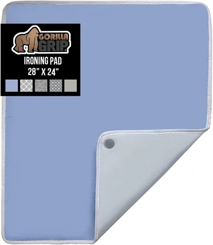 Vista 22 de GORILLA GRIP The Original - Funda y almohadilla para tabla de planchar, revestimiento de silicona, acolchado grueso resistente a quemaduras, fundas