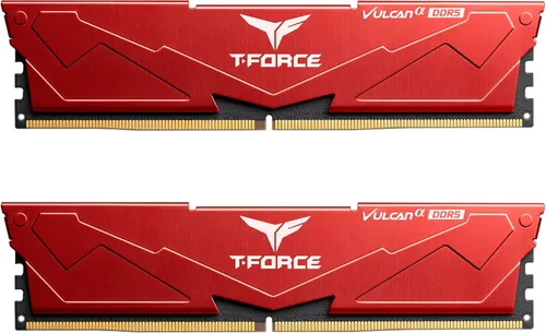 Vista 10 de TEAMGROUP T-Force Vulcan Alpha DDR5 Ram 32 GB Kit (2 x 16 GB) 5600 MHz (PC5-44800) CL40 Módulo de memoria de escritorio Ram (negro) Memoria