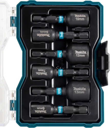 Vista 3 de Makita E-15768 Juego de 6 piezas de destornilladores de impacto negros para tuercas