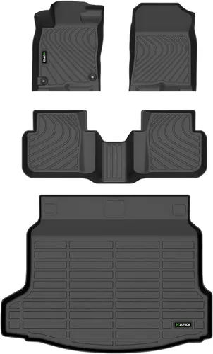 Vista 38 de HAFIDI® - Tapetes para auto con almacenamiento debajo del asiento, para todo clima, antideslizantes, de elastómero termoplástico, para la primera