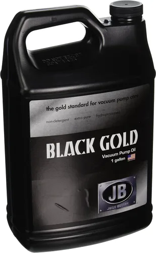 JB Industries DVO-24 Botella de aceite de bomba de vacío de oro negro, 1 galón - GIDDS-2463009