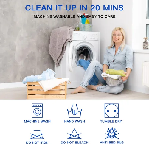 Vista 5 de Protector de colchón impermeable tamaño individual, bolsillo profundo para 18 pulgadas, transpirable y suave, protector de colchón individual