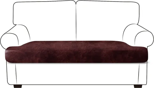 Vista 61 de ANARACHON Fundas de cojín de sofá con aspecto de cuero, juego de fundas de asiento de sofá, protector de muebles para sillón seccional, sofá biplaza