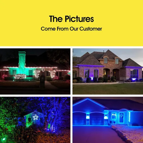 Vista 5 de 7Pandas - Focos LED azules Par38, luces LED impermeables de vidrio completo de color real, base E26 (equivalente a halógeno de 90 W), 1200 lúmenes