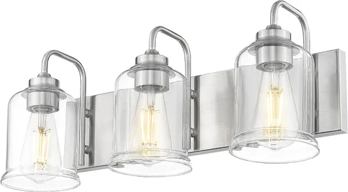 Vista 28 de zeyu Accesorios de Iluminación para Baño en Bronce Aceitado, Lámpara de Tocador de Baño de 2 Luces, Apliques de Pared Estilo Granja de 12.5 Pulgadas