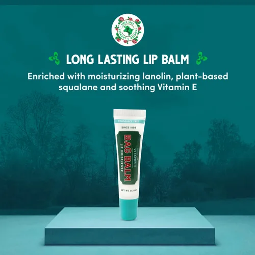 Vista 2 de Bálsamo labial sin fragancia Bag Balm original de Vermont con vitamina E Paquete de 4 tubos de 0.3oz