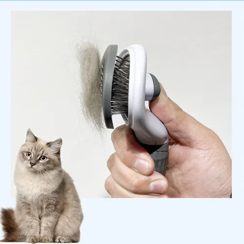 Vista 7 de Peine para mascotas cepillo FK22B-77 - Color: Blanco-Gris