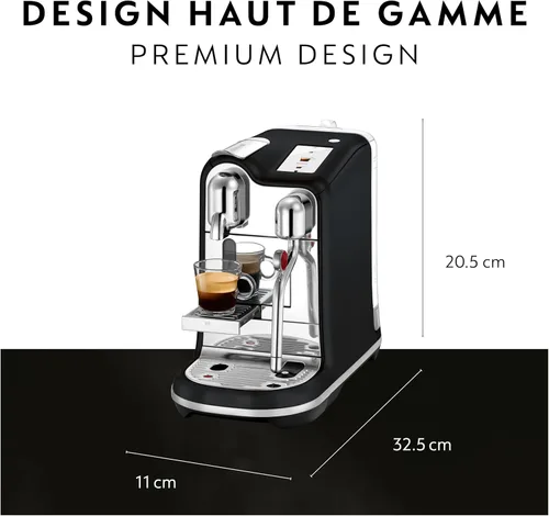 Vista 7 de Nespresso Creatista Pro, máquina de espresso de Breville, Trufa Negra