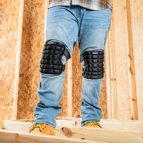 Vista 4 de Bucket Boss - Rodilleras de béisbol utilitarias, rodilleras protectoras (BB1), color negro