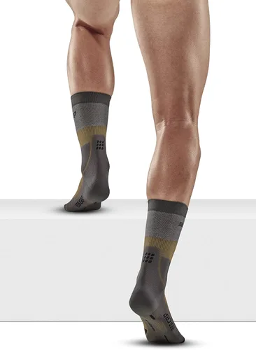 Vista 4 de CEP Men's Crew Cut Light Merino Wool Hiking Socks - Lightweight Ankle Outdoor Compression Socks