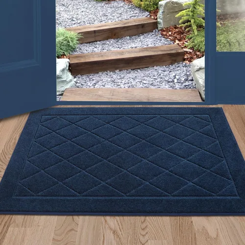 Vista 22 de BEQHAUSE Tapete Atrapa Suciedad para Puerta de 20" x 32", Tapete Antideslizante para Entrada Lavable, Tapete para Puerta para Perros Resistente a