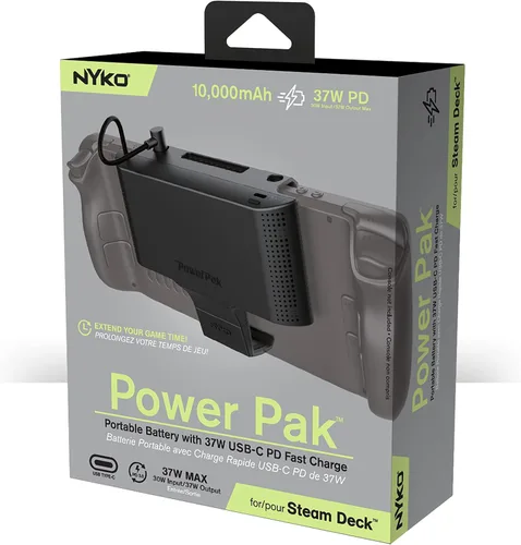 Vista 6 de Nyko Base de alimentación para Steam Deck Base de plataforma de vapor 6 en 1 Base de alimentación USB-C de carga rápida 2 puertos USB 3.1