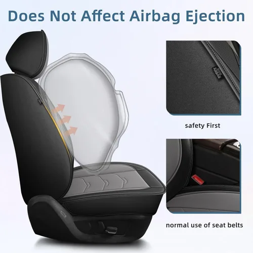 Vista 22 de Fundas de asiento para Toyota 4runner 2003-2025, fundas de asiento de automóvil de cuero impermeables, resistentes a los arañazos, fáciles