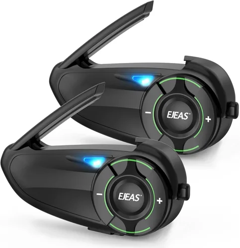 Vista 9 de Mesh 3.0 - Auriculares Bluetooth para motocicleta, 6 Riders Group V5.1, casco Bluetooth con intercambio de música y cancelación de ruido CVC