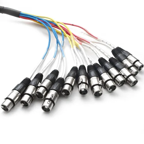 Vista 2 de Seismic Audio - Cable de serpiente XLR de 12 canales - 10 pies de largo - Serpiente de audio profesional para Live Live, grabación, estudios
