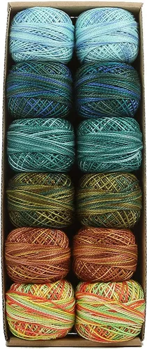Vista 32 de Valdani Pearl Cotton Sz 12 El aroma de las flores 110 yardas/pelota Surtido